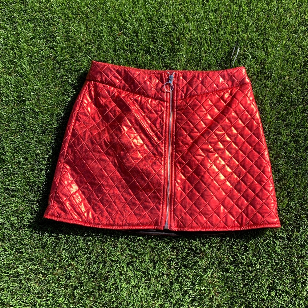 Red Cushion Skirt - Medium